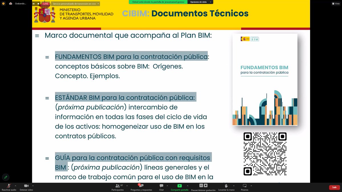 qbimgest's tweet photo. #BIMtour #PlanBIMEspaña. El subsecretario del @mitmagob y presidente de la Comisión Interministerial #CBIM Jesús Manuel Gómez anuncia la próxima publicación del "Estándar #BIM para la administraciones públicas" y la "Guía para la contratación pública de requisitos BIM"
#EcosistemaBerrilan @Berrilan @BIMChannel @SocialTek_Media @buticSchool @_Gestproject #bim #bimevents #AECO #diariodeunbimmanager #DigitalTransformation