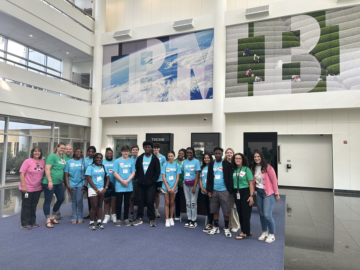 CTE_Chatham's tweet image. NC Spark students got to tour Tech Companies today. We went with the group to IBM. What an amazing company and experience. Students learned so much about the company, their products and future careers. @ChathamCoSch