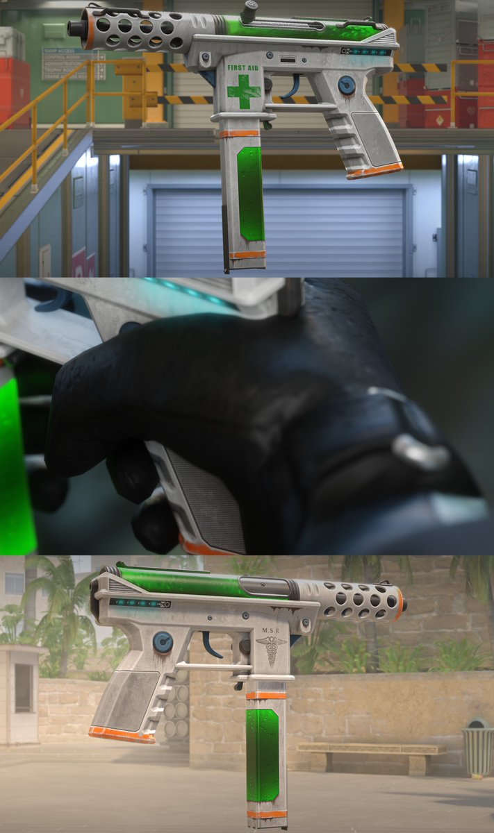 cimota_art's tweet photo. Happy to finally release a Half Life inspired Tec-9 Medkit for @CounterStrike 2
Click the images for a little surprise 👀 https://t.co/cLFKWbwCzg