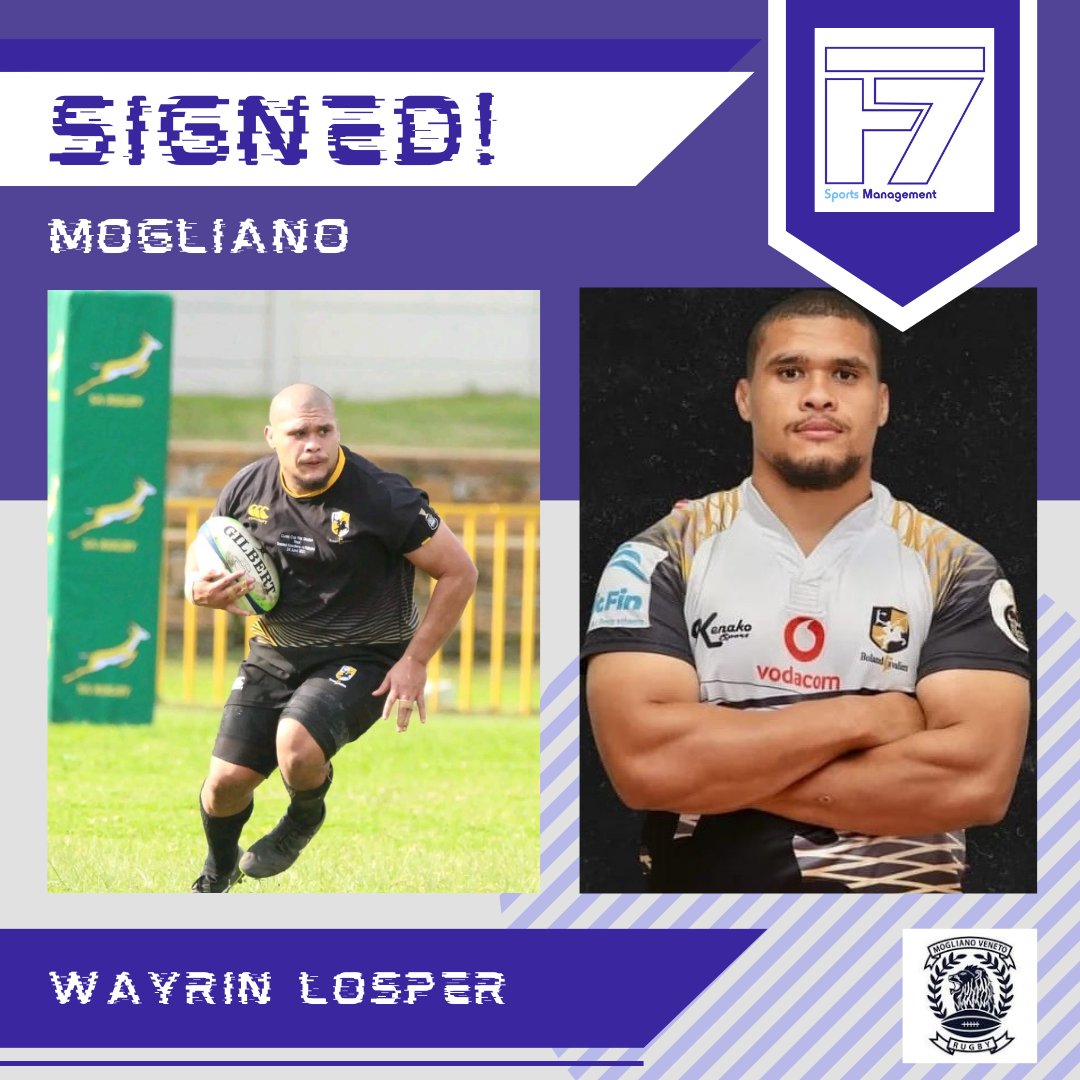 We are pleased to announce that Wayrin Losper, the Boland Cavaliers loosehead prop, has signed a contract with Italian Top 10 club <a href="/RugbyMogliano/">Mogliano Veneto Rugby</a>!

#WeCheerForYou