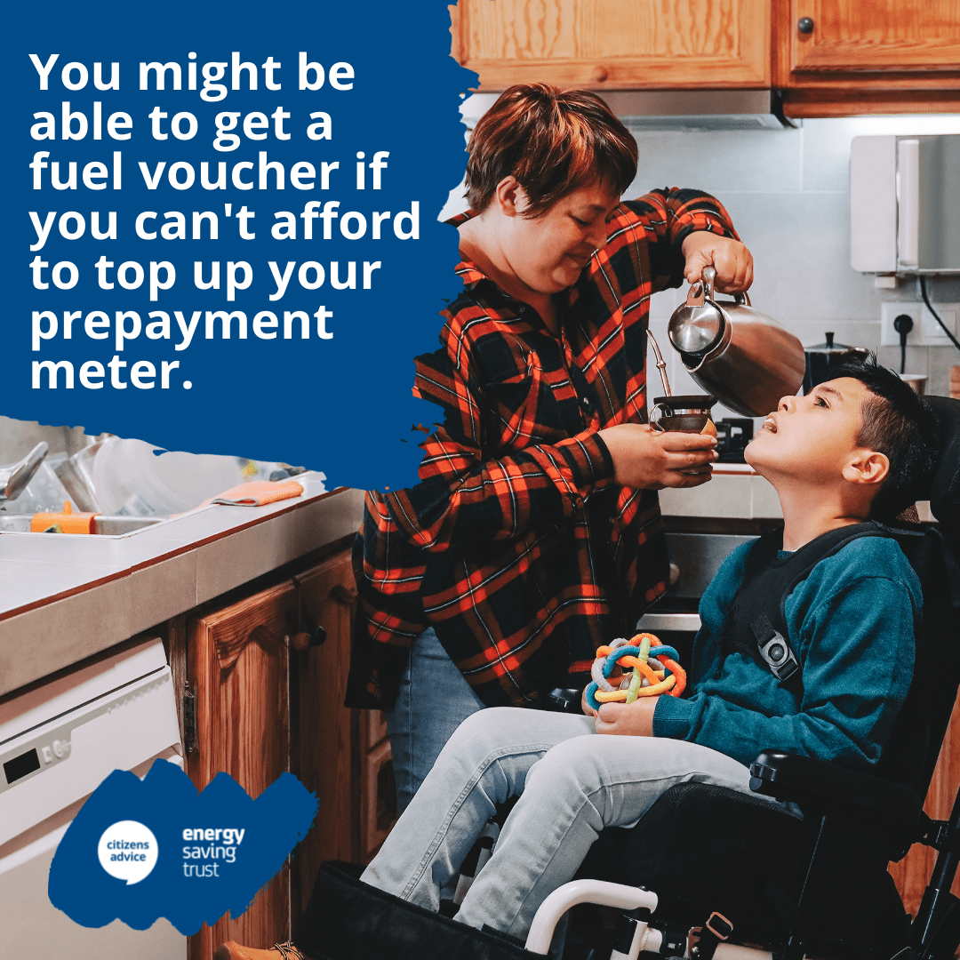 ⚠️ If you can’t afford to top up your prepayment meter, you might be able to get a fuel voucher. Find out more ⤵️ citizensadvice.org.uk/consumer/energ…