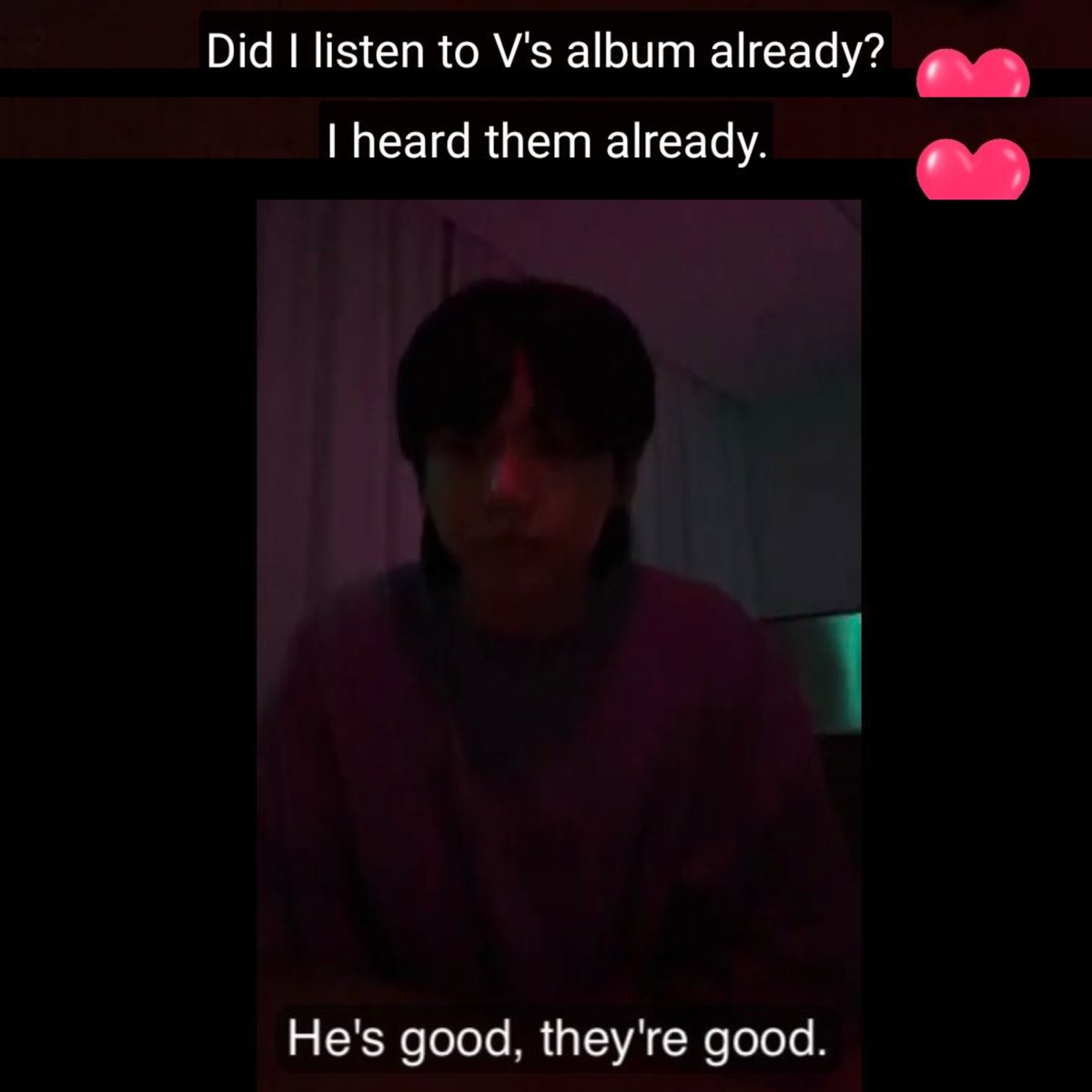 taekookfolder's tweet photo. Jungkook playing                    Taehyung playing
Seven to Tae                              his album to JK

MY HEART💜💜💜🥹 https://t.co/xgiVfK8lkO
