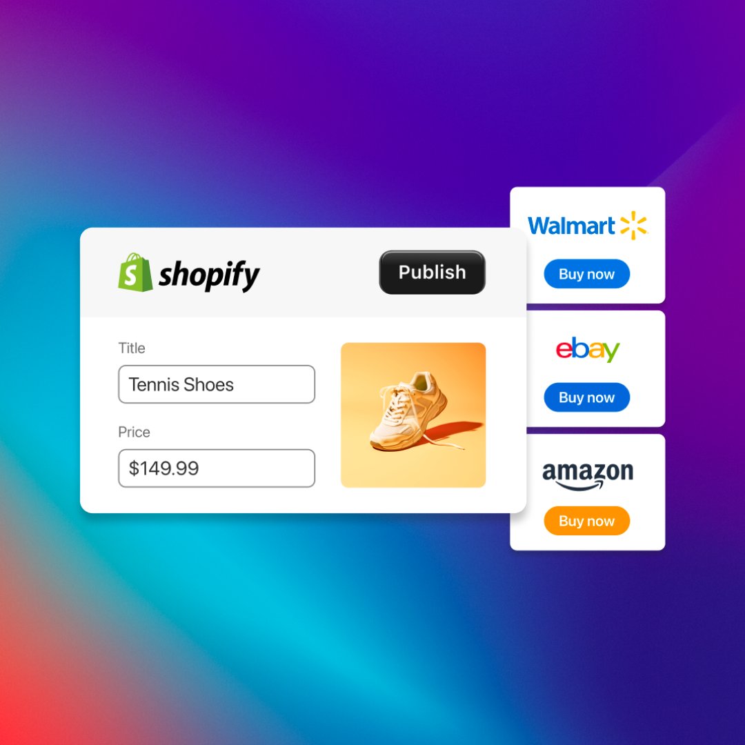 Shopify's tweet photo. 🌍 MARKETPLACE CONNECT
Connect your Shopify products to the world’s leading marketplaces.

Centralize and sync all of your marketplace orders, fulfillment, inventory and listing, directly in Shopify. Marketplace Connect is available now across all plans, globally. https://t.co/tB3w78z9qF