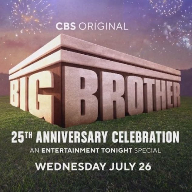 RT @PopCrave: The 'Big Brother' 25th Anniversary Celebration with @etnow airs tonight at 9pm ET on CBS. #BB25 https://t.co/Z2ViQIJpGr