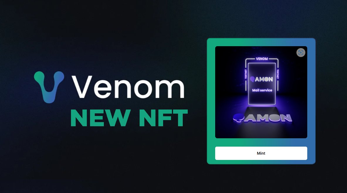 AirdropOasis's tweet photo. VENOM: New NFT 🪂

📌Qamon: https://t.co/NILCHo4K5q

1⃣- Follow @qamon_io and click Check.
2⃣- Go to https://t.co/S5PviavsDw, connect & Compose an Email (can send it to your address).
3⃣- Click Mint.

💰 Remember they have a $1 billion venture fund!