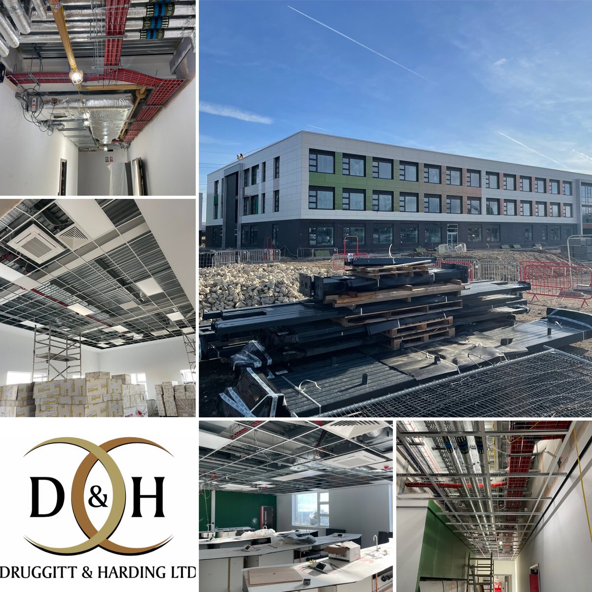 DruggittHarding's tweet photo. A new Secondary School install complete 🏫 ✅ 
Work consists of installing 75 indoor cassettes, 11 BC boxes, installing pipework to each one and the condense lines👌🏼
This was over three floors throughout the two buildings.

#MitsubishiElectric
#Hybrid
#VRF
#School 
#Installation https://t.co/cx2cLZkmep