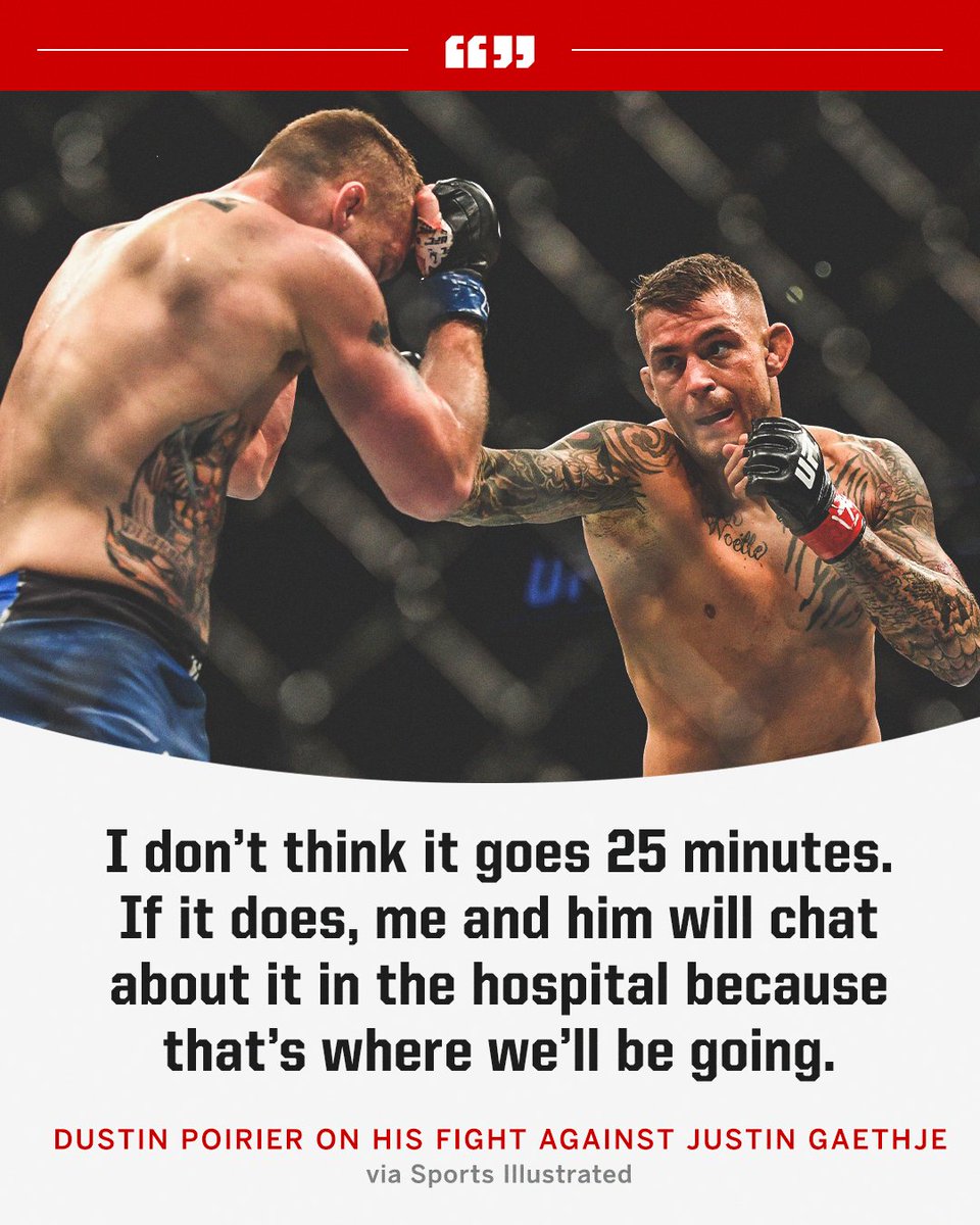espnmma's tweet photo. Poirier's mentality for his fight against Gaethje 😨 #UFC291 https://t.co/mGl3vjasrM