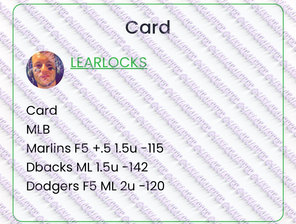 SavageCappers's tweet image. #LearLocks #GamblingTwitter #MLB #Earlymlb #sportsbets #sportsbettingpicks #sportsconsultant #MLBpicks #parlay CAPPERS POSTED IN FREE TELEGRAM: SavageCappers 🔮 t.me/SavageCappers