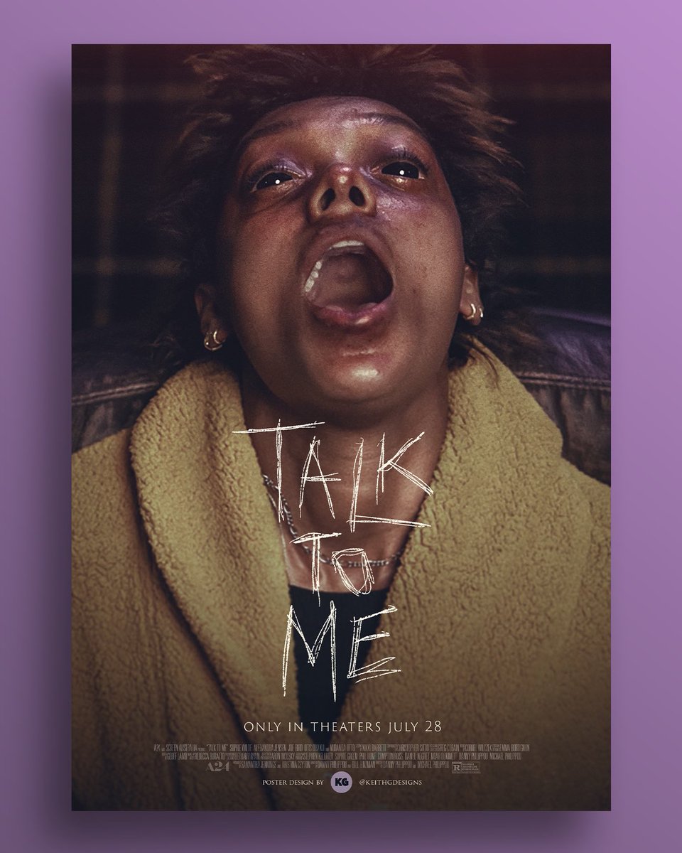 Here’s my poster for A24’s new horror Talk To Me! Lettering was done by me in Procreate. 

🤝🏼👻😱

@A24 @ScreenAustralia #TalkToMe 

I’m available for commissions, get in touch if interested ✌🏼