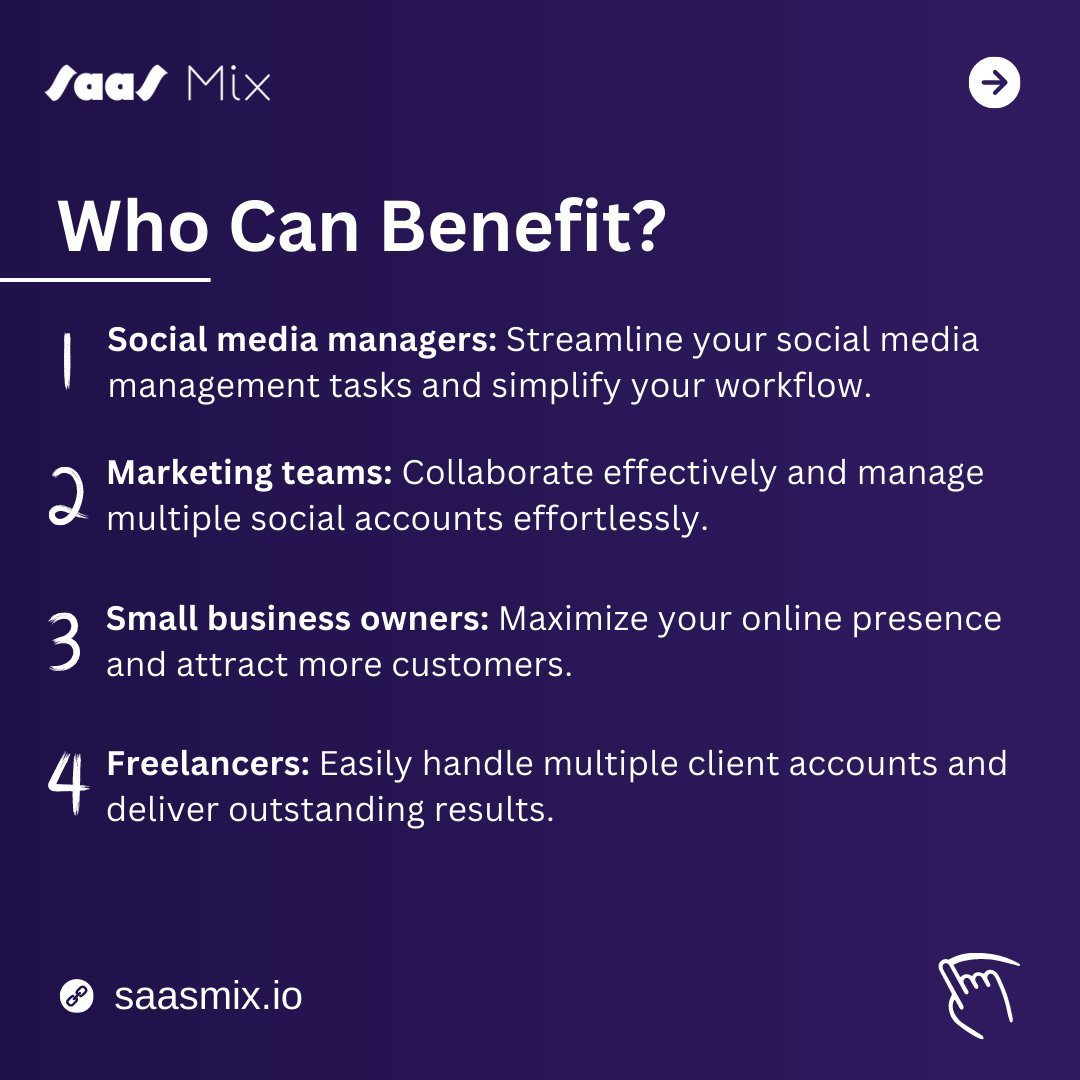 saas_mix's tweet photo. 🚀 Streamline your social media strategy with #POSTOPLAN!
Discover the ultimate tool for managing multiple accounts in one place.
#SocialMediaManagement #BoostYourStrategy #DigitalMarketing #SocialMediaTips #SocialMediaGrowth #softwareasaserivce #saasmix https://t.co/VlEb2Kk95A