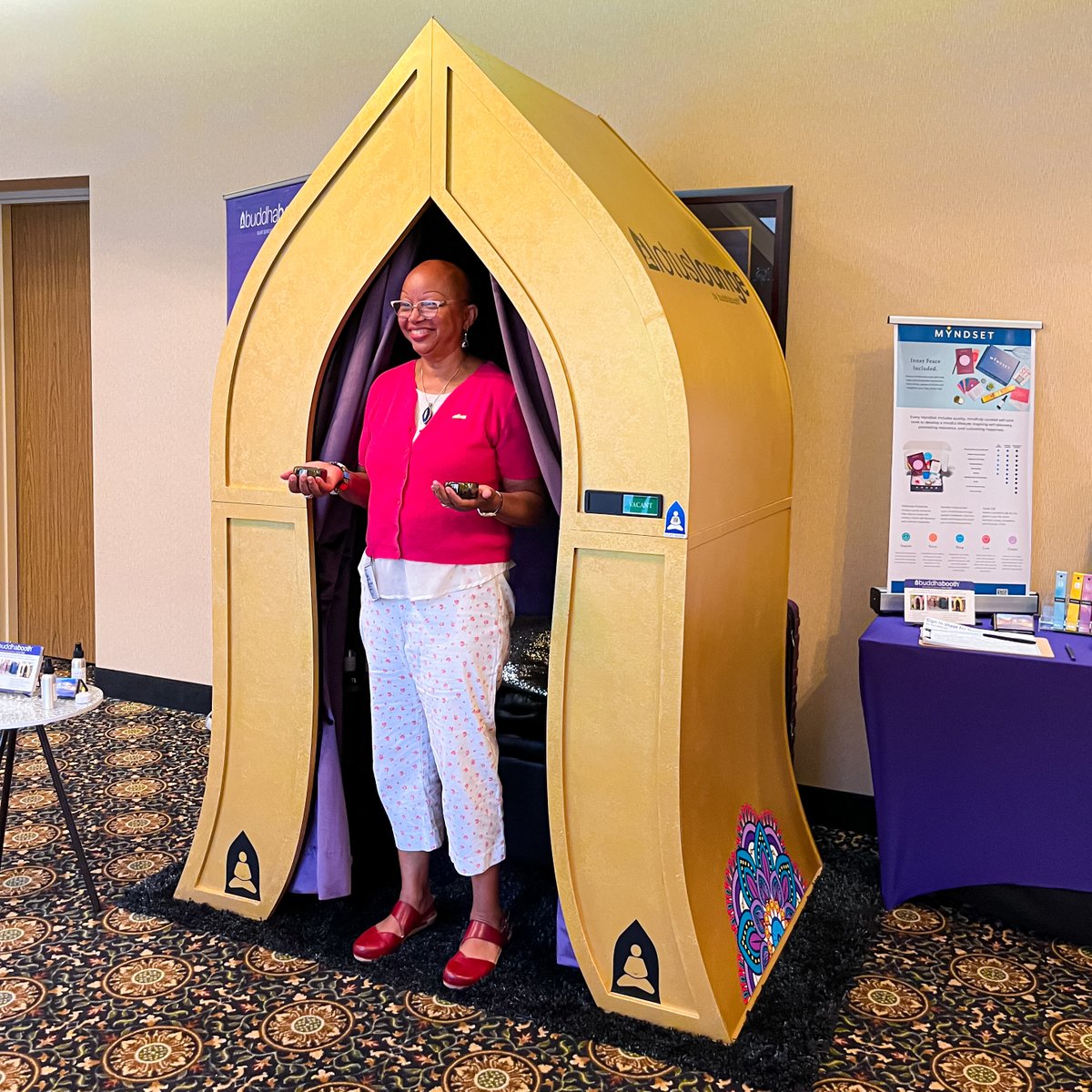 Thank you to the American Federation of School Administrators for having us at AFSA’s 2023 Summer Training! It was a pleasure to provide a place to relax, reflect, and recharge between sessions. 🧘💫 With BuddhaBooth, all it takes is 3 minutes to claim your calm. 😌⏱️