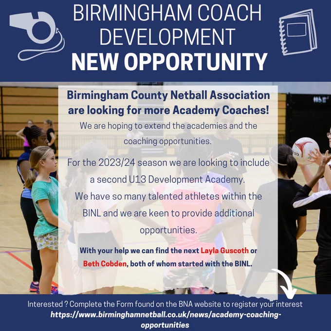 Image from Netball in Birmingham (@Bham_Netball)