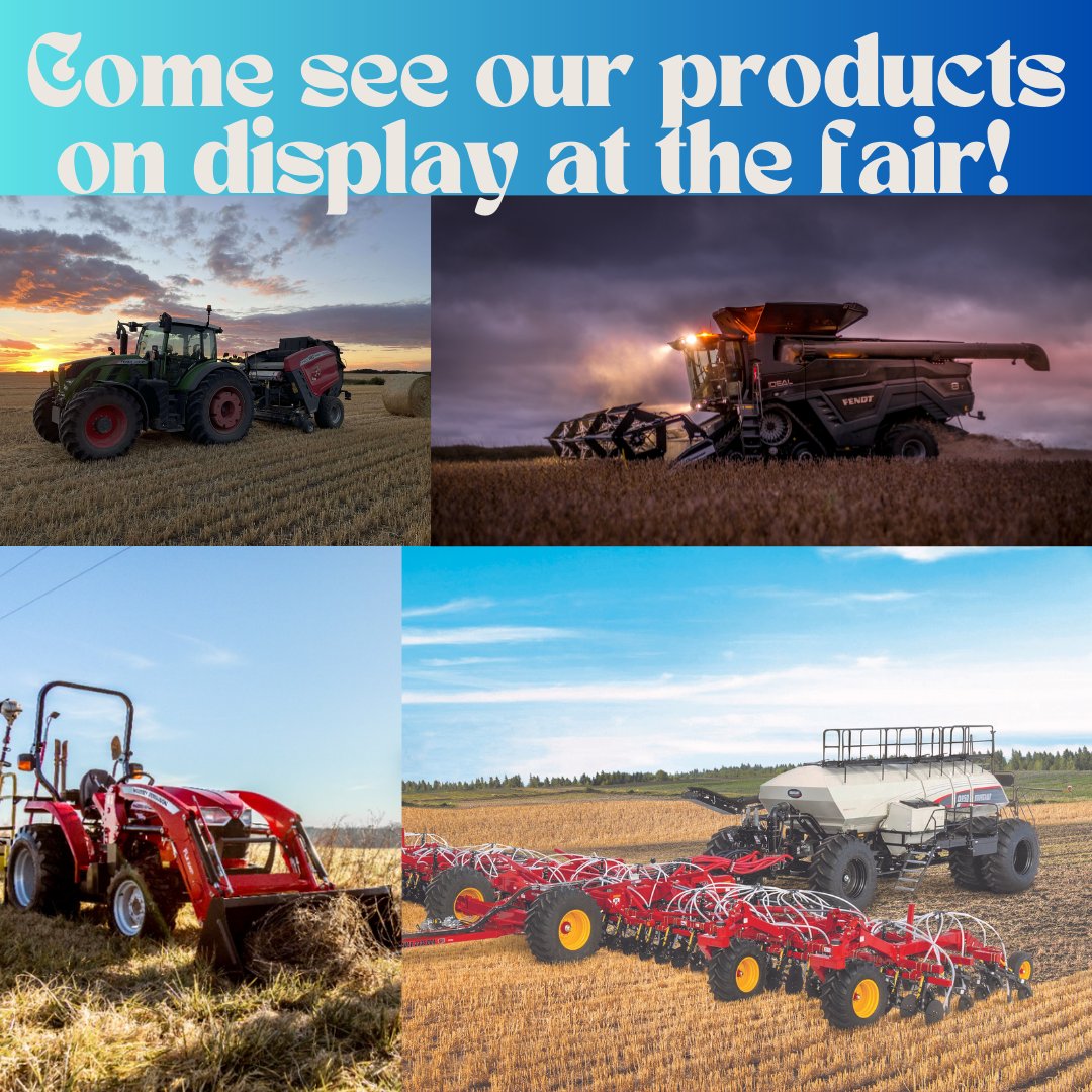 We have an array of products on display this Thursday-Sunday at the Vermilion Fair!