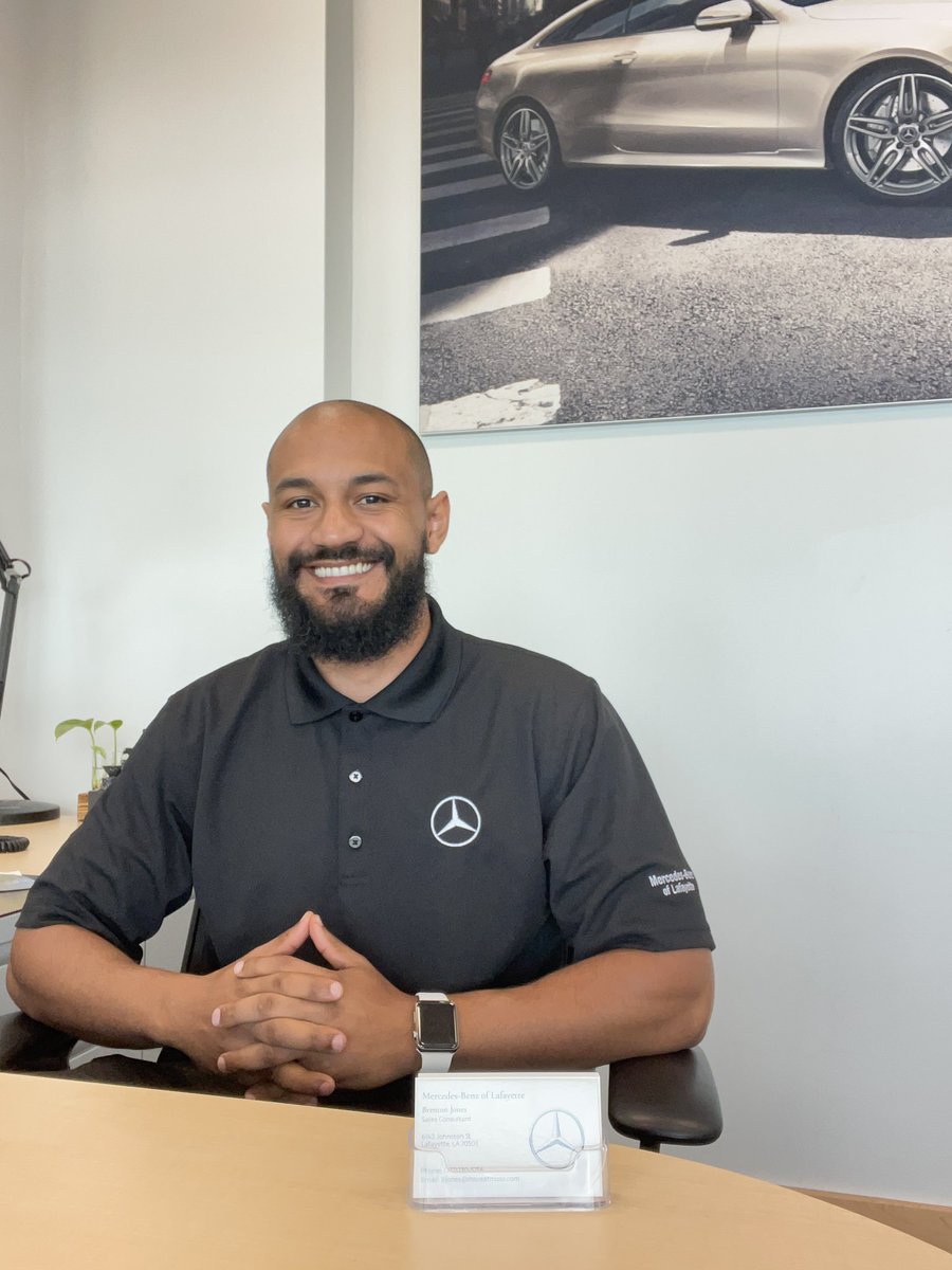 WINNING SPREE CONTINUES! 🎉 

You are now looking at the newest Sales Consultant at Mercedes-Benz of Lafayette 🚘🫱🏼‍🫲🏾

(Tell your friends come buy a car)