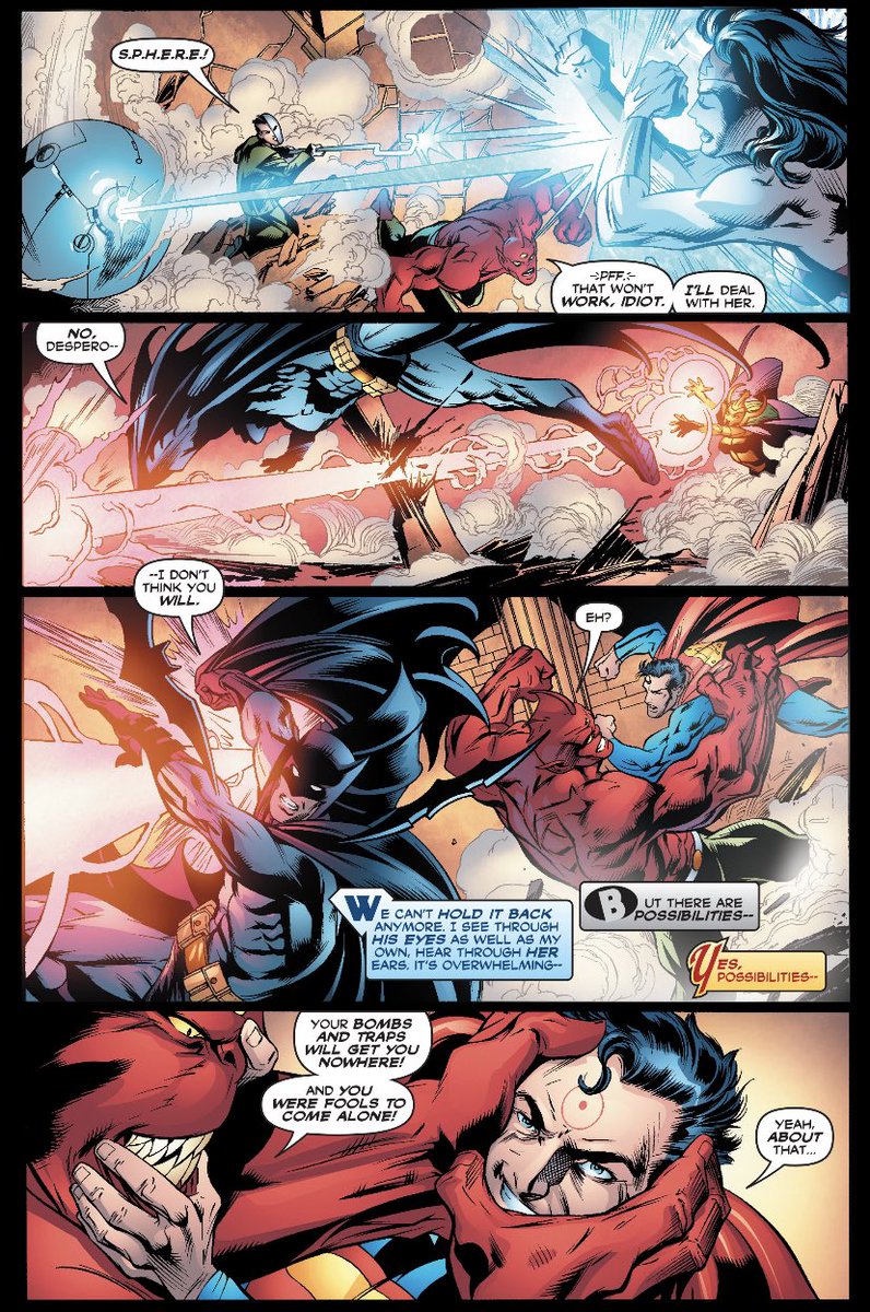 chelsdaniel280's tweet photo. “…Who said we came alone?”
(Trinity #15 - Kurt Busiek, Mark Bagley, Art Thibert, Pete Pantazis, and Pat Brosseau)
#Superman #Despero #Batman
#WonderWoman #DCTrinity
#JusticeLeague #JusticeSociety
#TeenTitans #dccomics https://t.co/QOyqDsG3FU