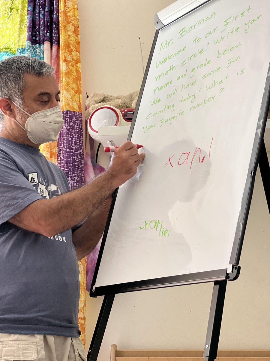 triangleMath's tweet image. Our summer #mathCircle @MathCircleNet for 1st  2nd graders began this past weekend. We explored grouping objects to easily count them and played games like guessing the total objects if each child placed 1, 2, or 3 items. #mathisfun - join us for 4 more weeks in @DurhamNC #mtbos