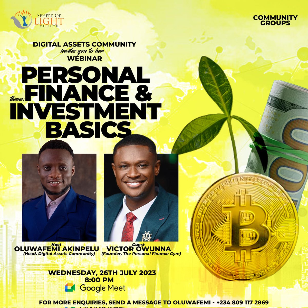 Slc_communityg's tweet photo. Join us today by 8PM for an amazing session with Victor Owunna! 🎉 Don't miss this at all. See you there! https://t.co/D9xr6gNt6j