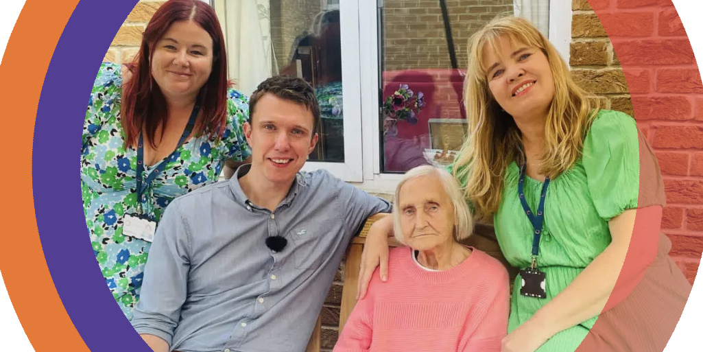 CareDorsetUK's tweet photo. Care Dorset’s Mary left ‘beaming’ by surprise visit of her TV hero, ITV weatherman, Charlie Powell to the Dorset care home where she lives. Read her story: https://t.co/ioZ9c4aQpZ #dorsetcare #CareerInCare #healthcare https://t.co/uCg49MJLjk