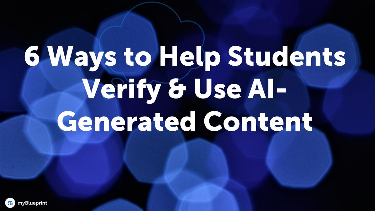 myblueprint's tweet photo. 6 Ways to Help Students Verify &amp; Use AI-Generated Content #AI #AIinthwclassroom #Learning #digitalliteracy #classroom

https://t.co/BXwrPyo3BR https://t.co/X6cLdOvFtK