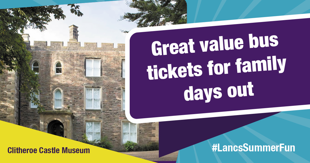 LancashireCC's tweet image. ☀️ Cheap bus fares are available every day for trips out this summer from just £2. And don&apos;t forget kids under 5s travel free. Find out more and get ideas for summer days out at our 6 @LancsMuseums across Lancashire - lancashire.gov.uk/publictransport
#GetAroundForTwoPound #LancsSummerFun