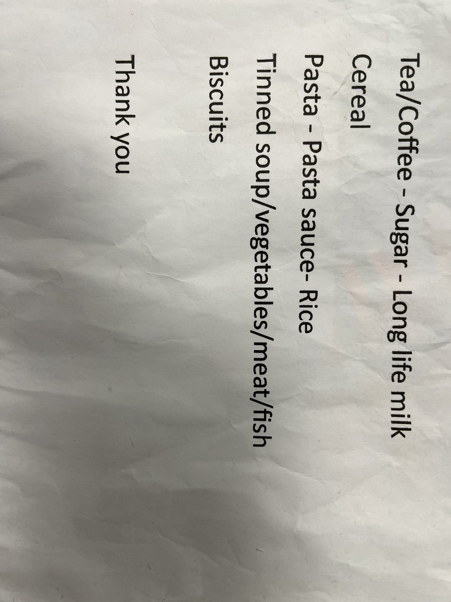 BelfieldPrimary's tweet photo. One of our lovely parents volunteers at a local pantry and has asked that we share this information. If you’d like further information then please see below #kindandconsiderate https://t.co/vFEdoq4Ydx