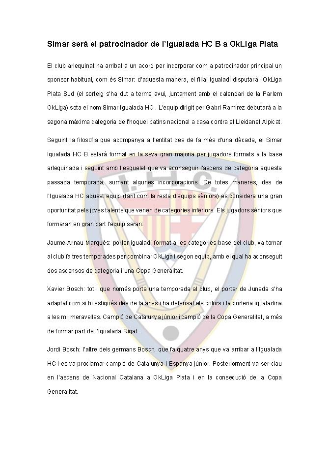 Igualada Hoquei Club tweet media