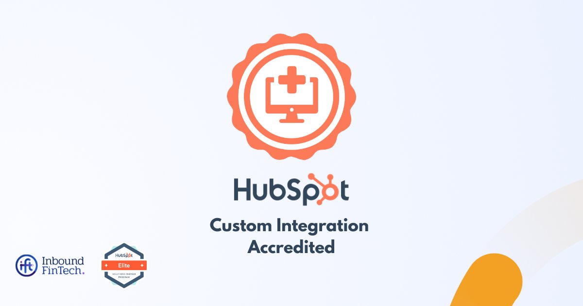 evarahq's tweet photo. 🎉 Exciting News! 🎉 We are thrilled to announce that Inbound FinTech has achieved the Custom Integration Accreditation from @HubSpot! 🏆🔌 

This prestigious accreditation certifies us as true specialists in custom and complex integrations. 💪✨

#Integrations #HubSpot #Proud https://t.co/dmUO5yr4Dl