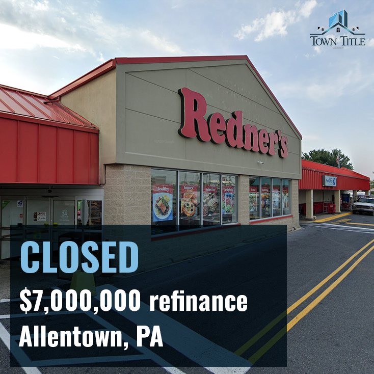 ChrisRotio's tweet photo. Town Title recently handled the $7,000,000 refinance of a storefront located at 2323 Lehigh St in Allentown, PA. American Bank provided funding on the transaction for the buyer, Milelli Realty - Lehigh Street, LLC. https://t.co/UICJMp1U5J