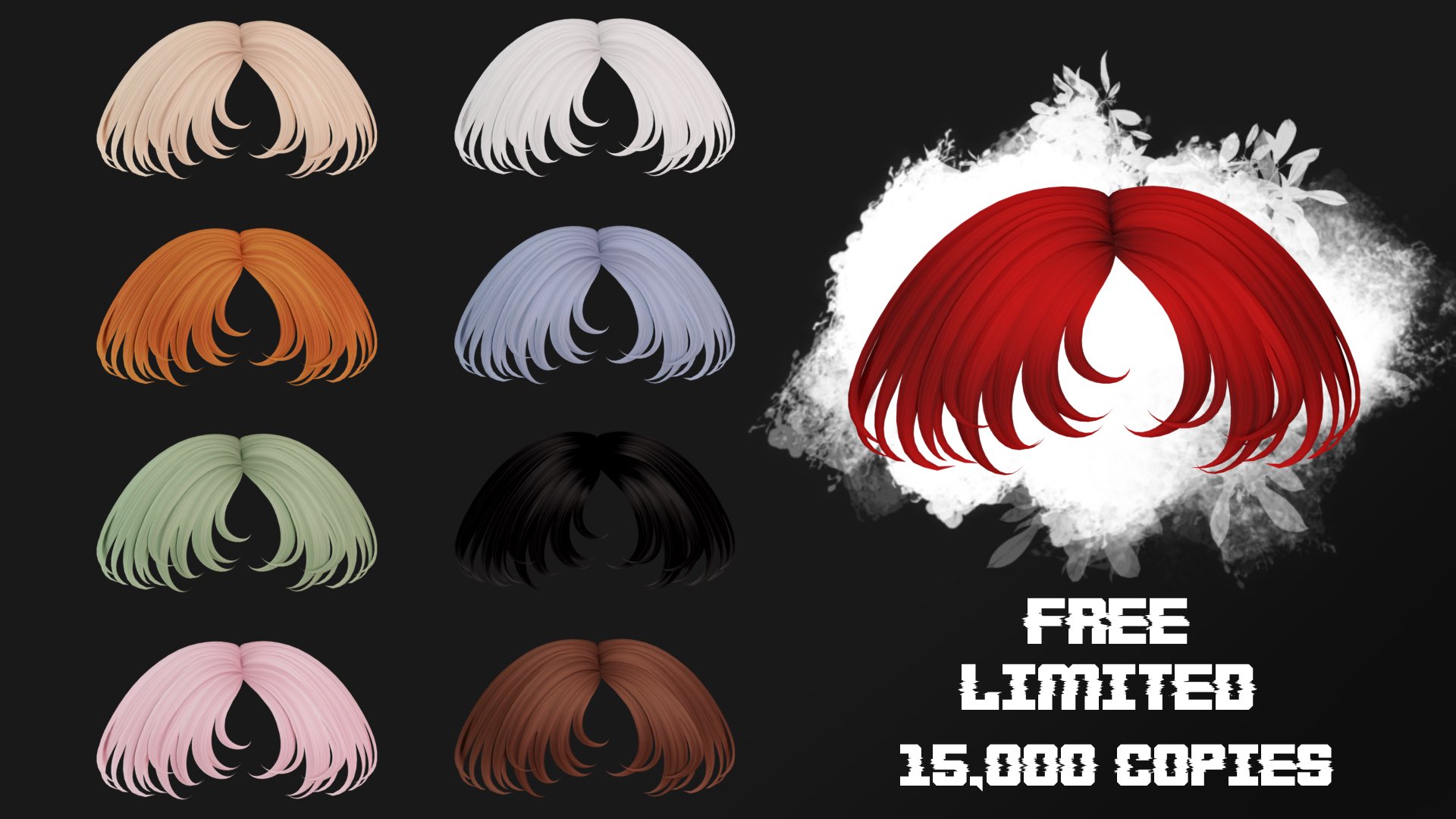 White Swept Hair - Roblox  Hair, Roblox, Create avatar free