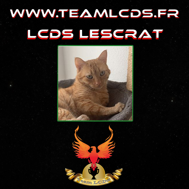 La Team LCDS est heureuse de vous annoncer l'arrivée de LCDS LeScrat, anciennement connu sous le GT de LeScrat03.

Félicitation à lui !! Pour ce nouveau membre, nous lui souhaitons la bienvenue etfélicitations

Qui sera le (ou les prochain(s) ???