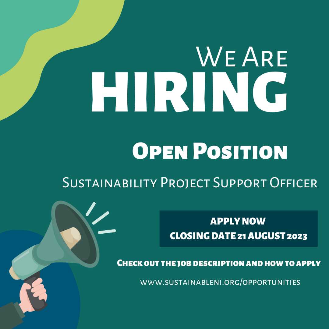 Exciting time @SustainableNI 🥳

Interested? We want to hear from you!

sustainableni.org/opportunities 

#SustainabilityJob #NetZeroJob #ClimateJob