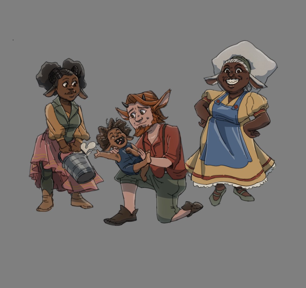 My DnD Dm is creating a homebrew setting and suggested little goat/sheep people instead of halfings, and I just about died.