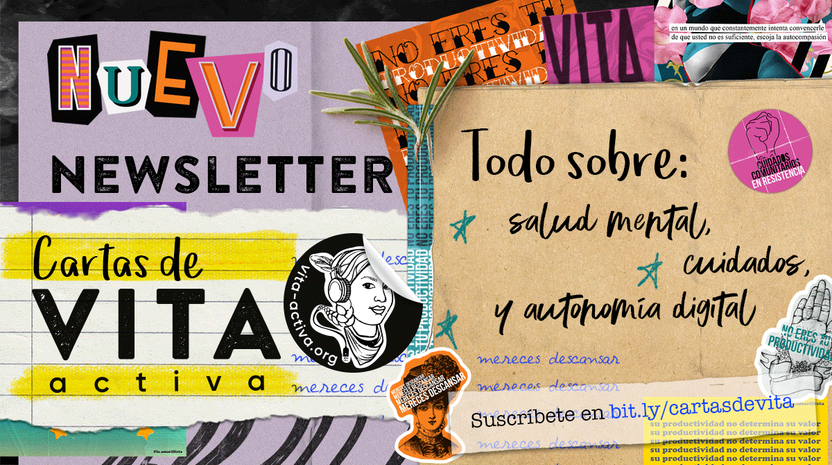 VitaActivaOrg's tweet photo. 🎉Está llegando un nuevo envío de #CartasDeVita. En esta edición nos concentramos en #CuidadosComunitarios.

🌠Suscríbete en https://t.co/JxF15T82rT para reflexionar y recibir consejos sobre salud mental y cuidados comunitarios.

#lineadeayuda #vitaactivaorg https://t.co/3pG0jwzSHV