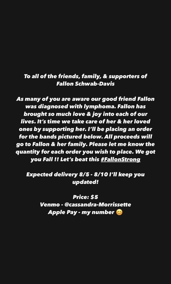 MountUnionWbb's tweet photo. Calling on our Raider Family for love and support. An alum of ours has been diagnosed with lymphoma and could really use some positive thoughts sent her way. We know she is a strong fighter and is going to kick cancer in the butt!
We love you Fallon 💜 #FallonStrong https://t.co/wuYXJPzudD