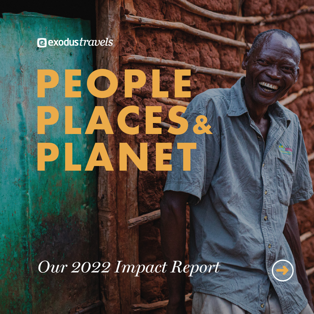 📢 We're thrilled to unveil our 2022 Impact Report, highlighting the strides we've made in supporting people, preserving places, and protecting our planet. 🙌 Click here to read the report: bit.ly/3rPLNfu #ExodusTravels #Sustainability #