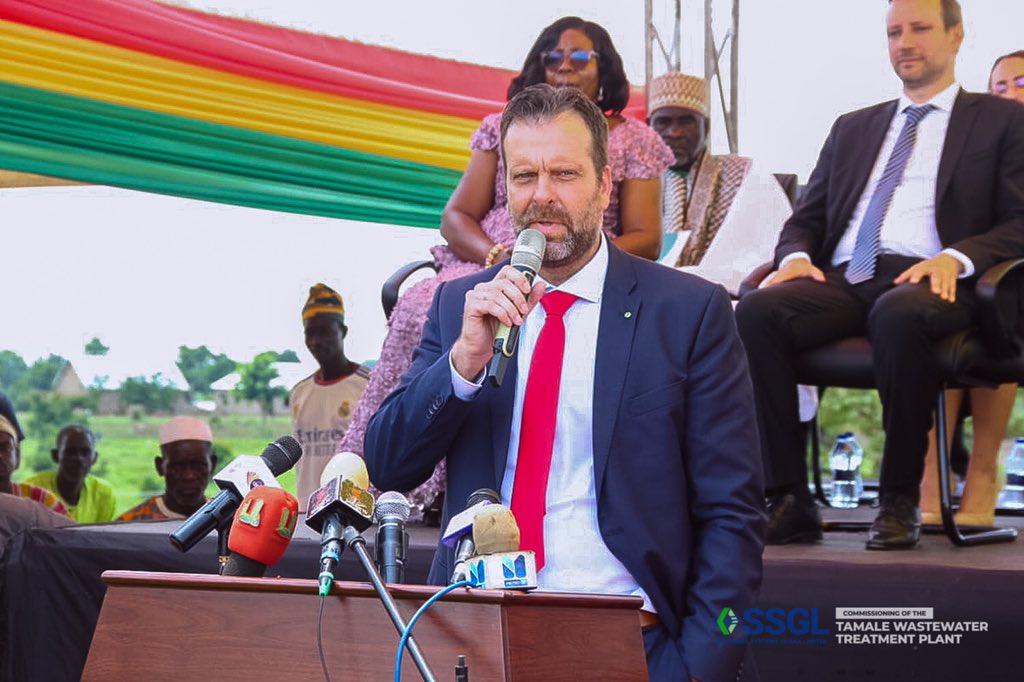 ZoomlionLtd's tweet photo. Photos from the Commissioning Ceremony of the #TamaleWasteTreatment facility.

Gbalahi currently produces varying amounts of wastewater, ranging between 400 and 500 m3 per day, making this new facility crucial for effective wastewater management. https://t.co/TqwFiCvD7b