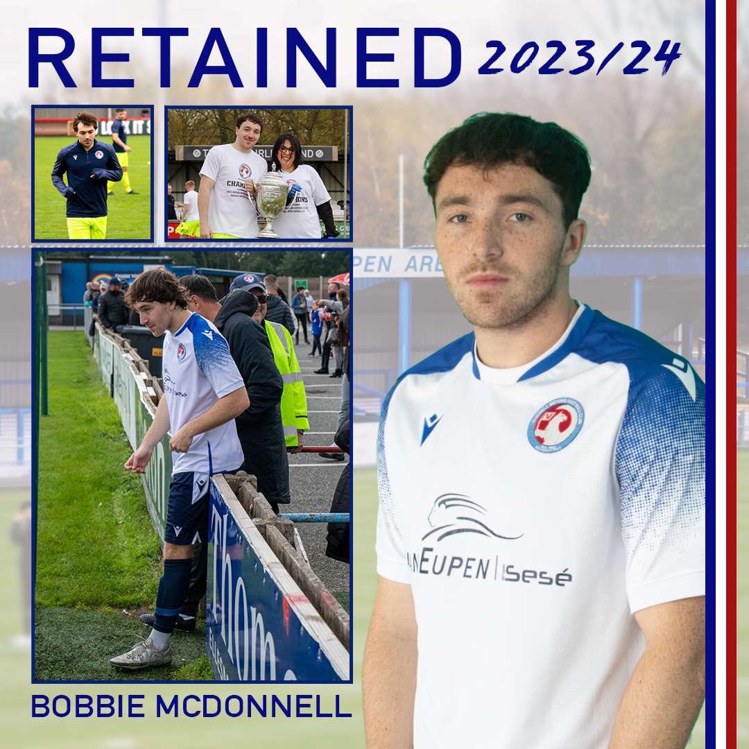 ✍️ Vauxhall Motors FC are delighted to announce the retention of Bobbie McDonnell ahead of the 2023/24 season! #COYM | @BalticTraining ⚪️