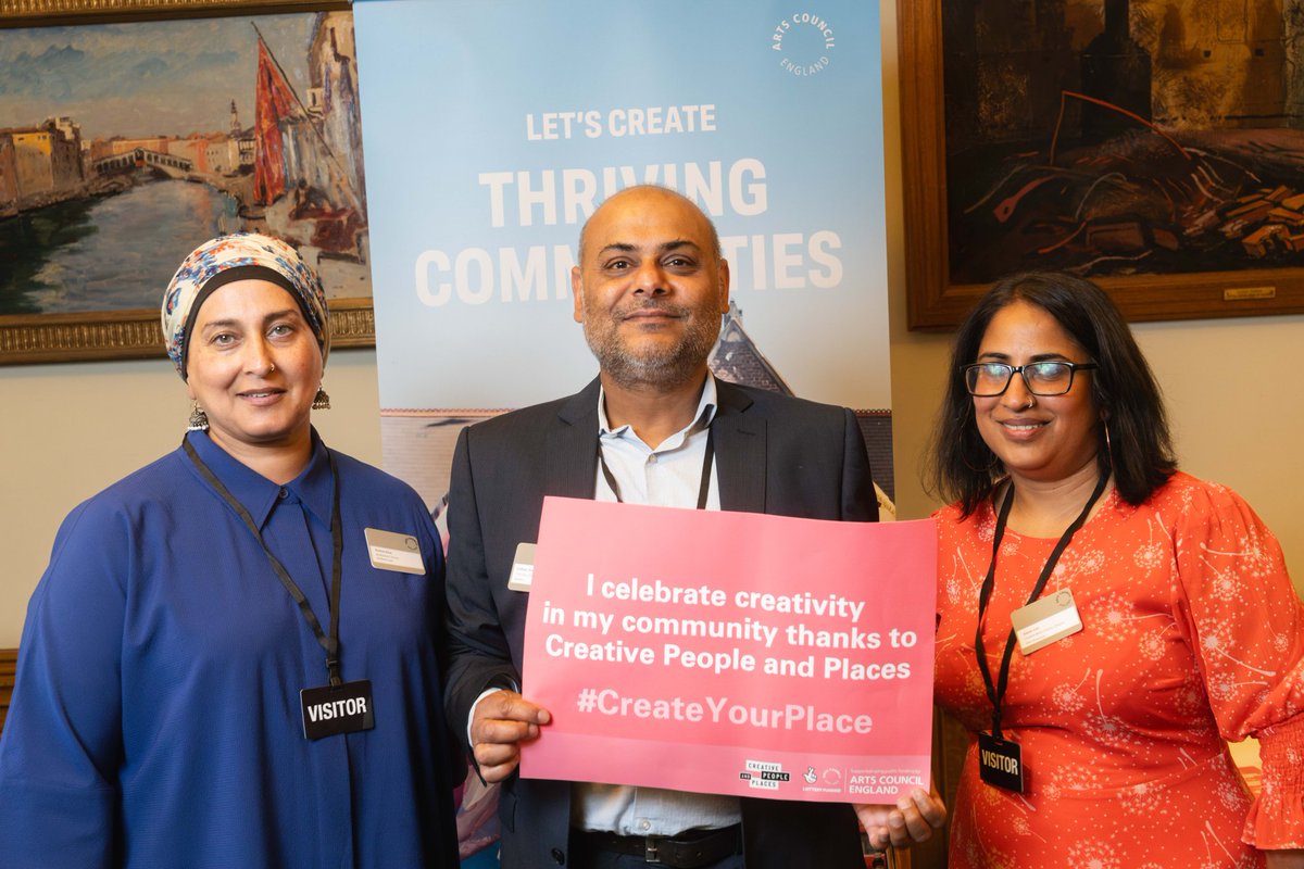 We were at Parliament with @ace_national celebrating the fabulous work of #CPPNetwork. #Createyourplace @NazShahBfd @Imran_HussainMP @JudithCummins @_RobbieMoore #communityledculture