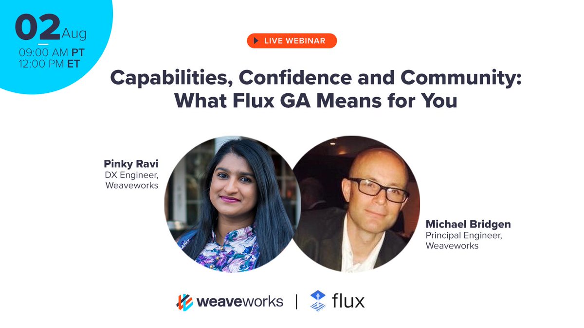 Weaveworks (@weaveworks) on Twitter photo What does the recent GA of <a href="/fluxcd/">Flux Project</a> mean for you? Why do enterprises such as Volvo and Orange rely on the security and reliability that #fluxcd provides? How do you leverage #Flux and its extended capabilities? Join our live webinar next week to find out! bit.ly/3YaZzpf What does the recent GA of <a href="/fluxcd/">Flux Project</a> mean for you? Why do enterprises such as Volvo and Orange rely on the security and reliability that #fluxcd provides? How do you leverage #Flux and its extended capabilities? Join our live webinar next week to find out! bit.ly/3YaZzpf