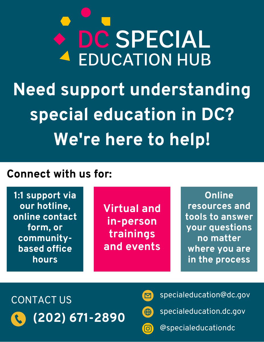 DC Special Education Hub tweet media