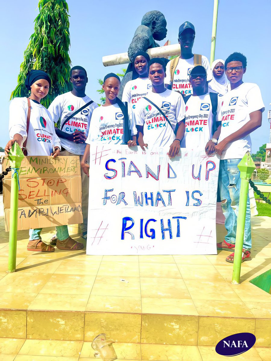 On Saturday July 22nd 2023, we joined the Gambia Environmental Alliance (GEA) at Westfield Monument to commemorate the historic Climate Emergency Day. 

#NafaFinancialServices 
#ClimateEmergencyDay #TogetherForOurPlanet  #ClimateActionNow