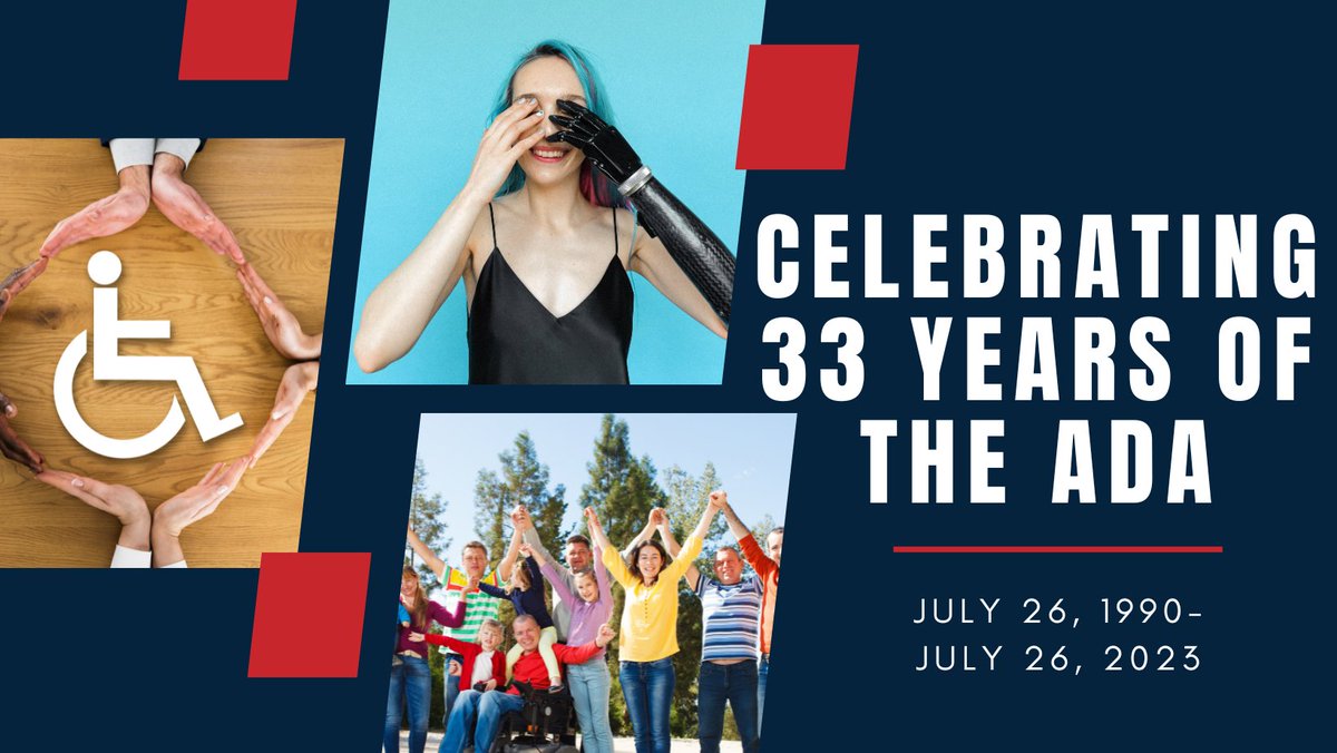 EEOC_LAdistrict's tweet photo. Join the EEOC in celebrating 33 years of the Americans with Disabilities Act. Find out how the EEOC enforces the ADA at: https://t.co/8n3WxIx52h #eeoc #ADA #disabilityatwork https://t.co/cKKad4Is7W