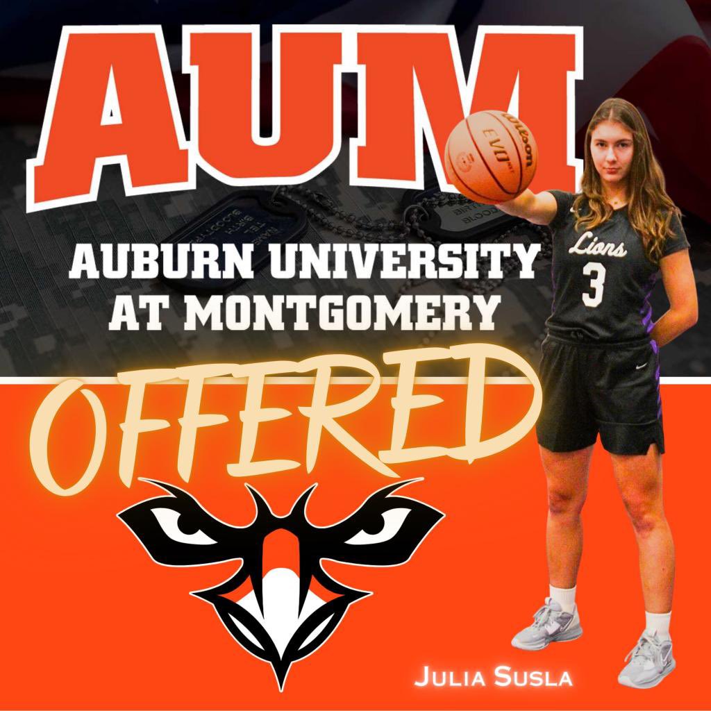 Julia Susła (@juliasusla) on Twitter photo AGTG…. After an amazing phone call conversation with @CoachJonAUM I am very grateful for my first scholarship offer to <a href="/AUMWarhawksWBB/">🏀AUM Women’s Basketball</a>.
@THS0824, <a href="/THS_HawksWBB/">THS Lady Hawks 🏀 (Newnan)</a>, <a href="/CoachStephens12/">Coach Justin Stephens</a>, <a href="/irishman23/">Joe Daniels</a>, <a href="/WenDaniels22/">Wendy Daniels</a>, <a href="/coachk247/">Jenny Long</a>. AGTG…. After an amazing phone call conversation with @CoachJonAUM I am very grateful for my first scholarship offer to <a href="/AUMWarhawksWBB/">🏀AUM Women’s Basketball</a>.
@THS0824, <a href="/THS_HawksWBB/">THS Lady Hawks 🏀 (Newnan)</a>, <a href="/CoachStephens12/">Coach Justin Stephens</a>, <a href="/irishman23/">Joe Daniels</a>, <a href="/WenDaniels22/">Wendy Daniels</a>, <a href="/coachk247/">Jenny Long</a>.