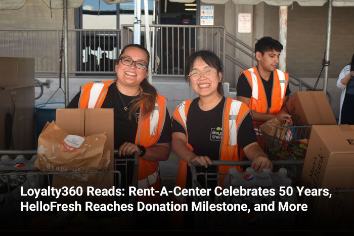 MJohnsonLoyalty's tweet image. Loyalty360 Reads: @RentACenter Celebrates 50 Years, @HelloFresh Reaches Donation Milestone, and More

Read here: ow.ly/pXiB50PlU9h
#loyaltyprograms #rewardsprograms #cx