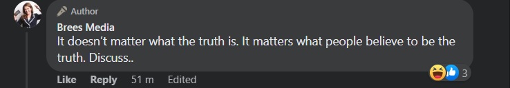 DrMarianaClaire's tweet photo. #AnnaBrees literally admits she doesn't care about the truth. These are the sort of people who should be removed from social media. https://t.co/b6zwMYObs5