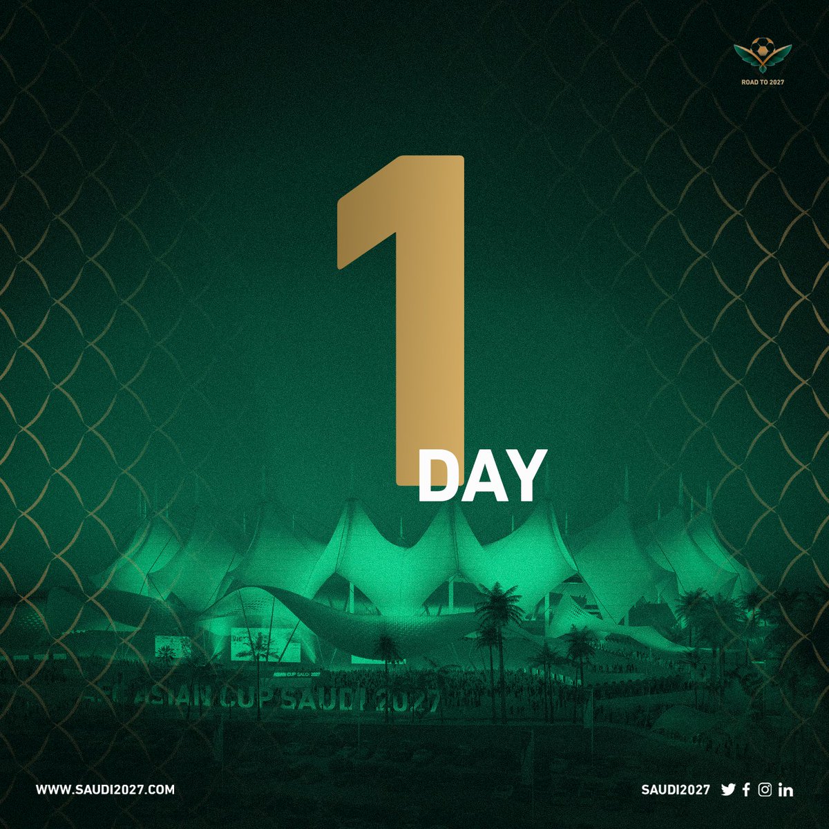 saudi2027's tweet photo. TOMORROW! The #AsianQualifiers draw for
FIFA World Cup 2026 โ
#AsianCup2027 โ
The road to #Saudi2027 begins soon โ
#TogetherForAsia | @afcasiancup https://t.co/2tQySfjezQ