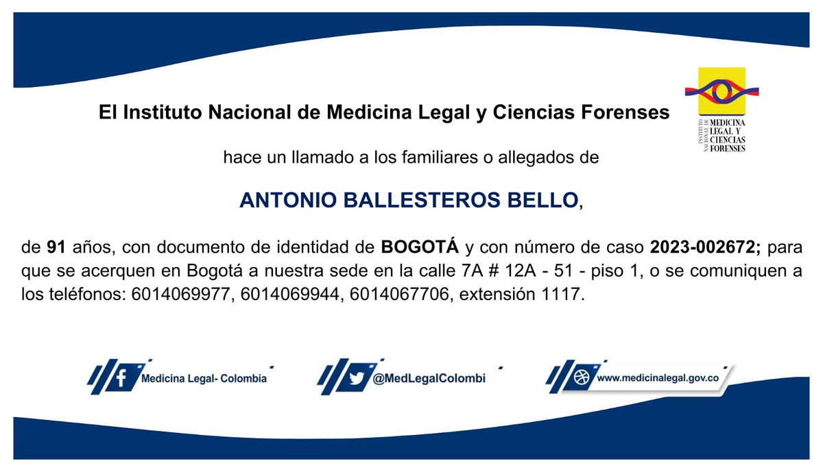 Medicina Legal (Col) tweet media