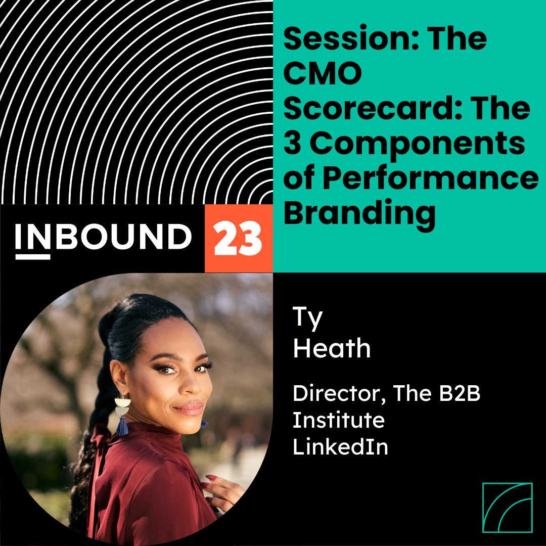 Award-winning marketer and two-time Olympic Trials qualifier, Breakout Speaker @tyrona (The B2B Institute at LinkedIn) is coming to #INBOUND23 to talk about the future of B2B marketing! 🏃‍♀️✨ Register to optimize your brand advertising and generate leads: hubs.ly/Q01YSYz20