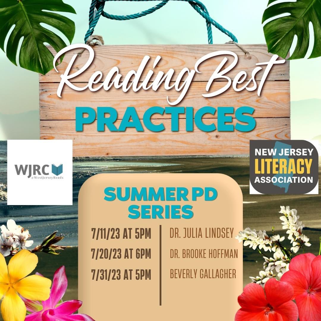 Join us on July 31st for our Summer PD Series: Reading Best Practices! Session included with your yearly membership😎📚 @NJLiteracy events.eventzilla.net/e/reading-best…