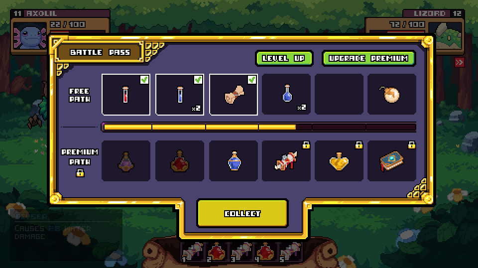 PortalFantasyio's tweet photo. After a long wait, here's our Battle Pass mockup! What do you think? 🪄✨
Wishlist here: https://t.co/ZsTb8h87h8
#PortalFantasy #devleaks #gamedev https://t.co/CKUbwV25XS
